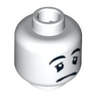 Lego hlava, bílá (4590622)
